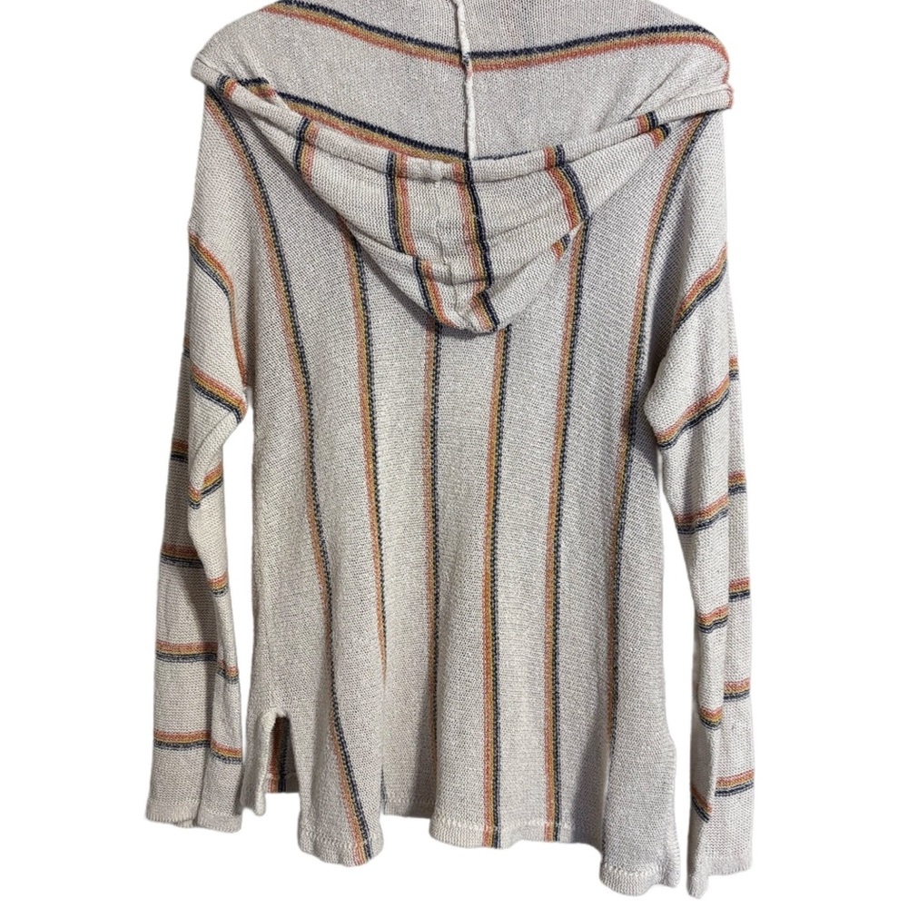 Billabong Beach Bonfire Striped Knit Hoodie Size M - Picture 5 of 6